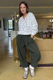 Cooper Needlecord Quirky Cocoon Pant Deep Moss  /14 =